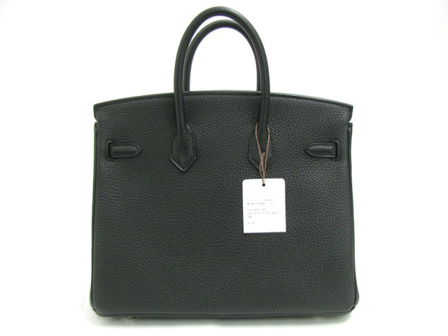 エルメス バーキン25/ハンドバッグ/ブラック/金具 シルバー)/トゴ【新品】